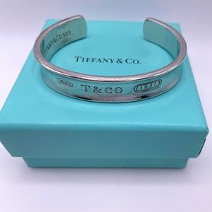 Tiffany & Co Sterling Silver 1837 Collection  Cuff Bracelet 1997